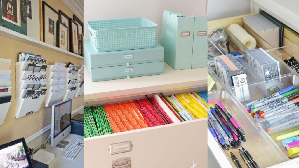 A organização é essencial para manter um ambiente home office produtivo.