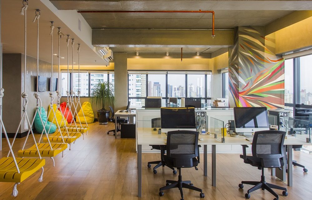 As cores influenciam toda a arquitetura corporativa, bem como seus colaboradores