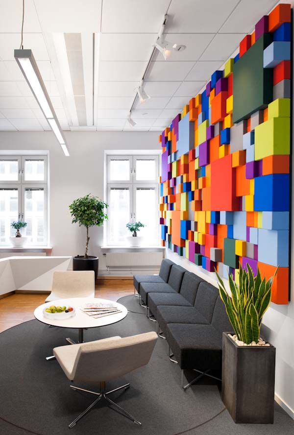 Arquitetura corporativa feita com cores e vida